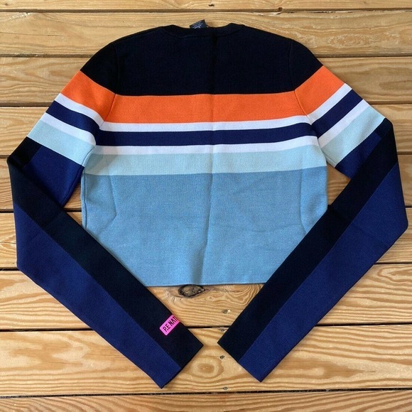 NWT P.E Nation High Dive Long Sleeve Knit Top Large Women’s Colorblocked $160 - Picture 2 of 9